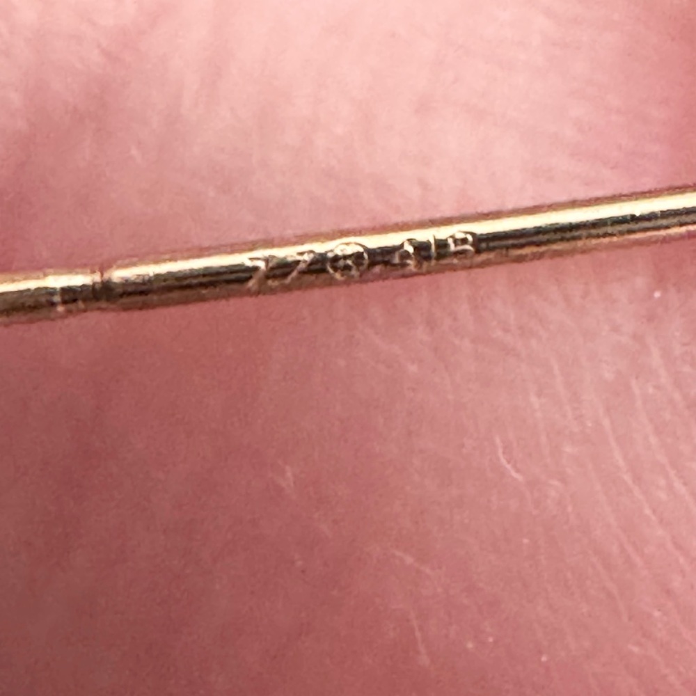 Solid 10k Gold Stud Earrings Amethyst Leaf Teardr… - image 4